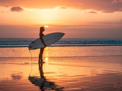 surfing in New Smyrna Beach