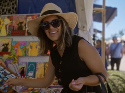 woman at art festival