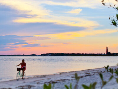 Riding Bike in New Smyrna Beach
